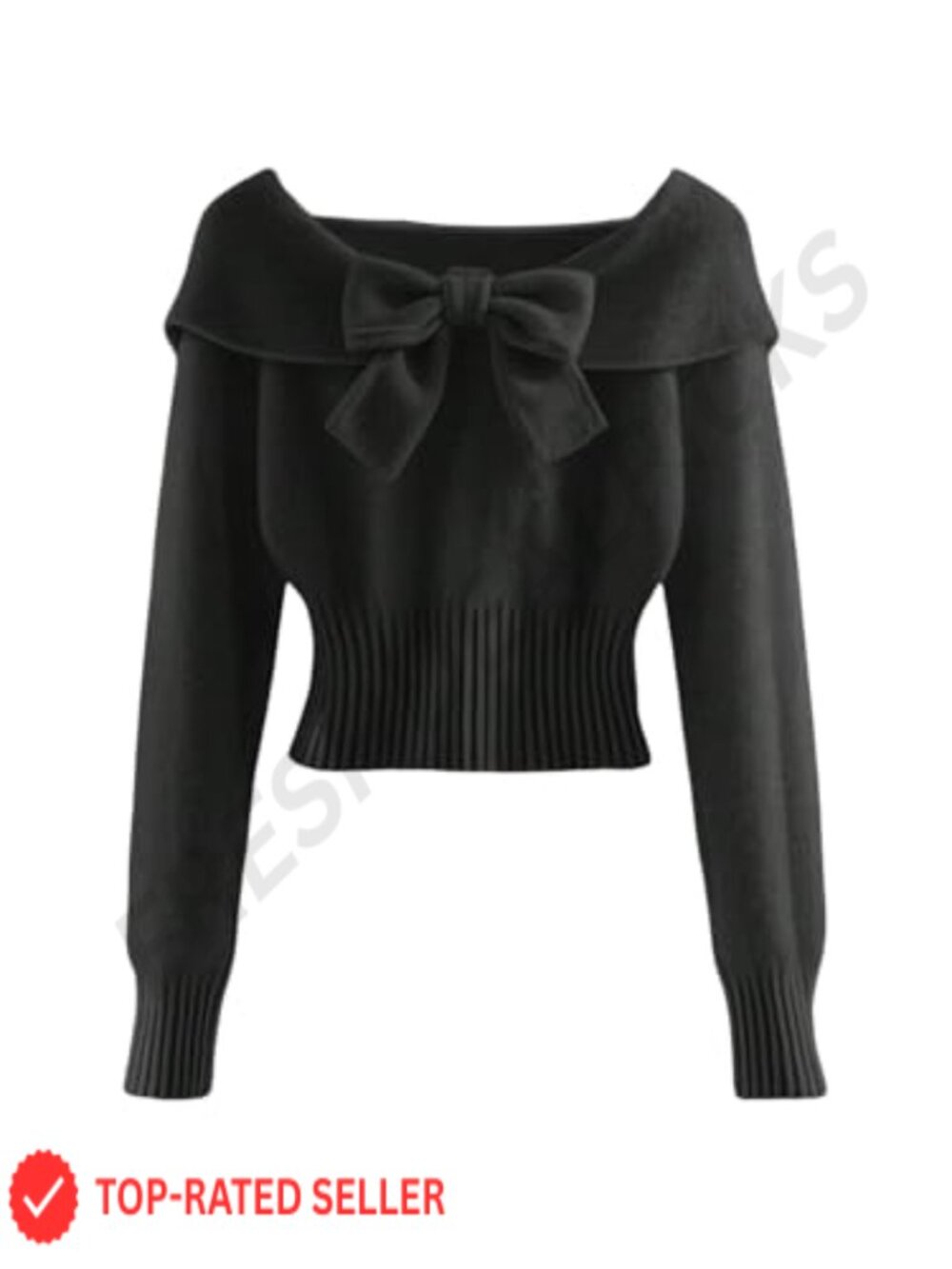 Off Shoulder Cinched Waist Pullover Sweater